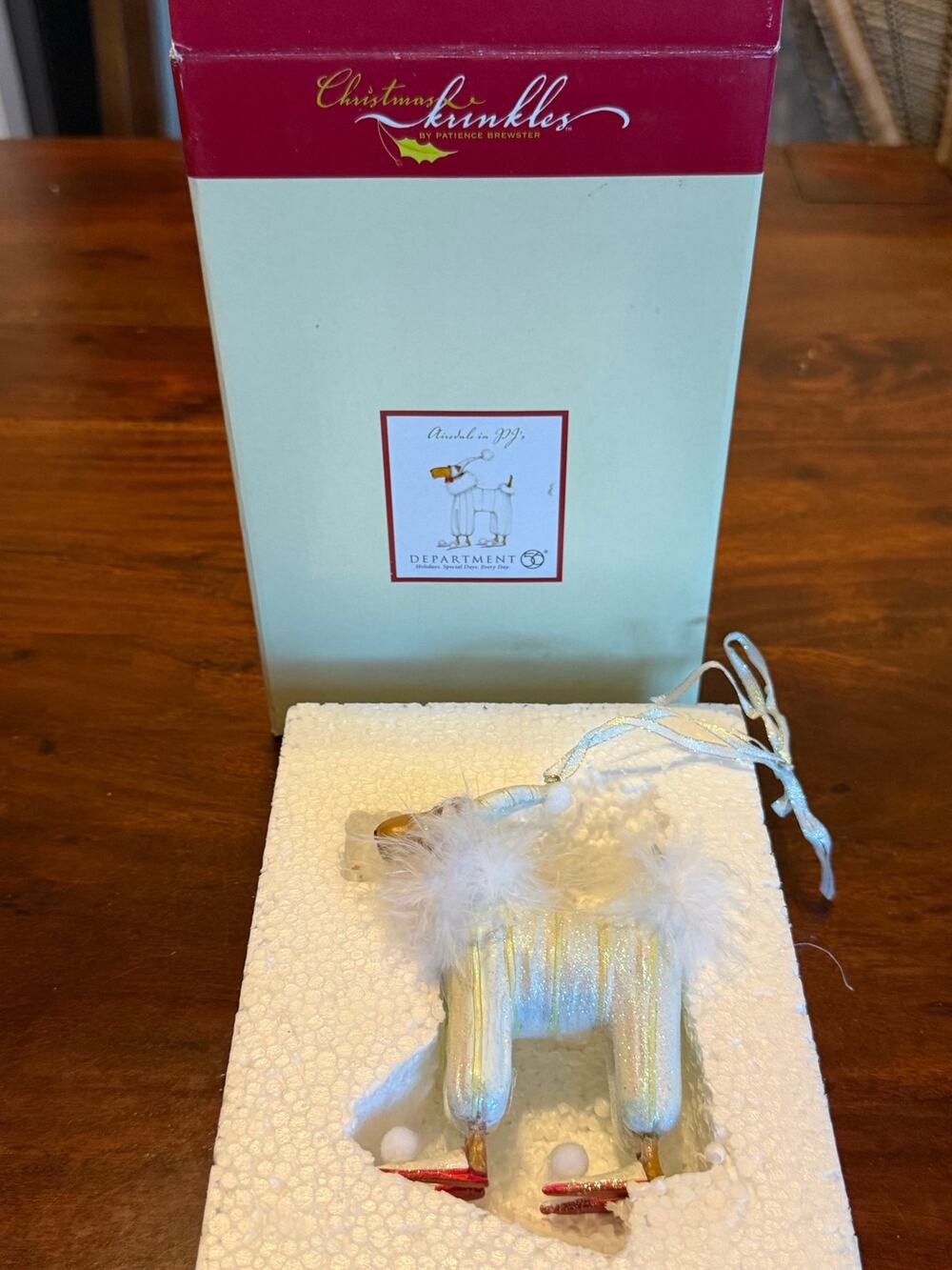Dept 56 Krinkles Patience Brewster" Airdale in PJs "Figurine ornament 2003